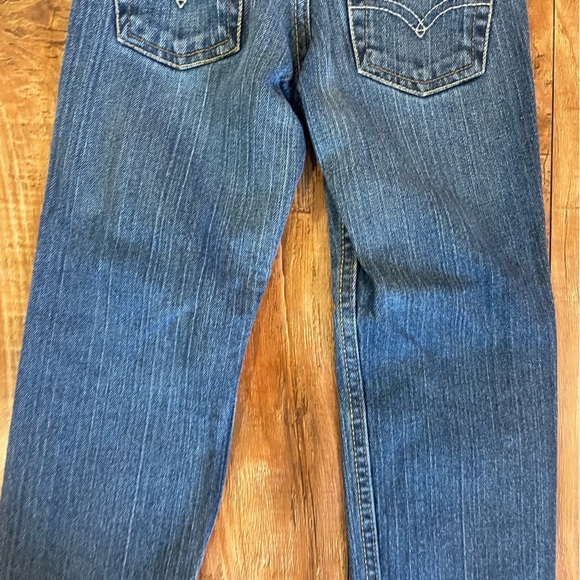 LEVIS 511 Slim Boys Blue Denim Jeans Waist Tighteners Size 4 - Picture 9 of 10